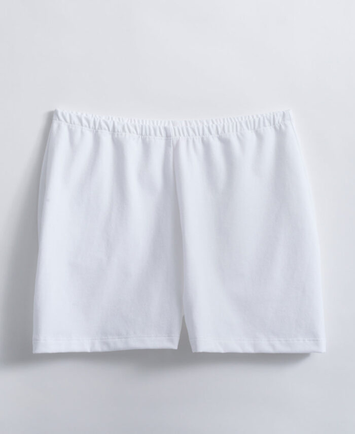 White Organic Jersey Short