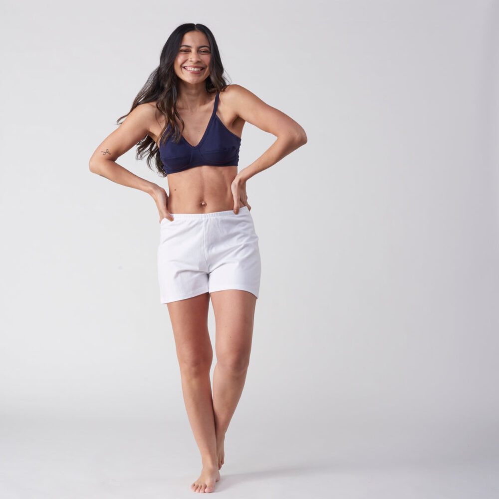 White Organic Jersey Short - Image 2